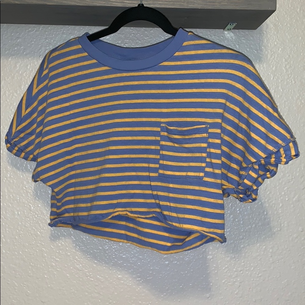 TopShop Cropped Striped Top